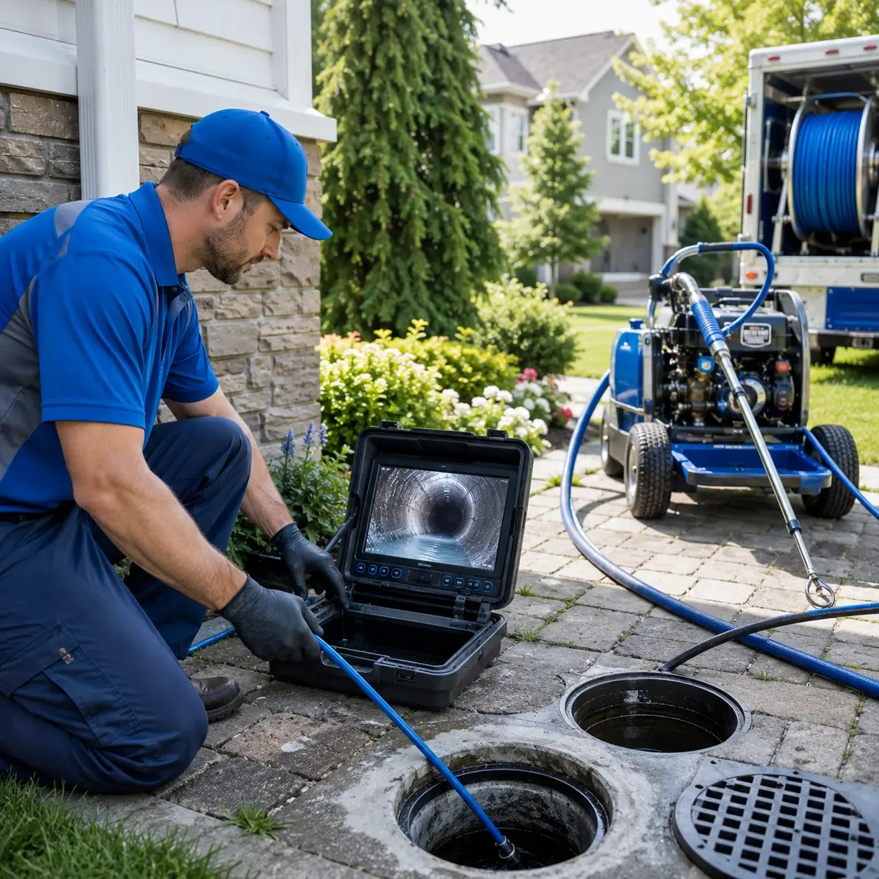 Outdoor drain cleaning professionals serving Plover, WI