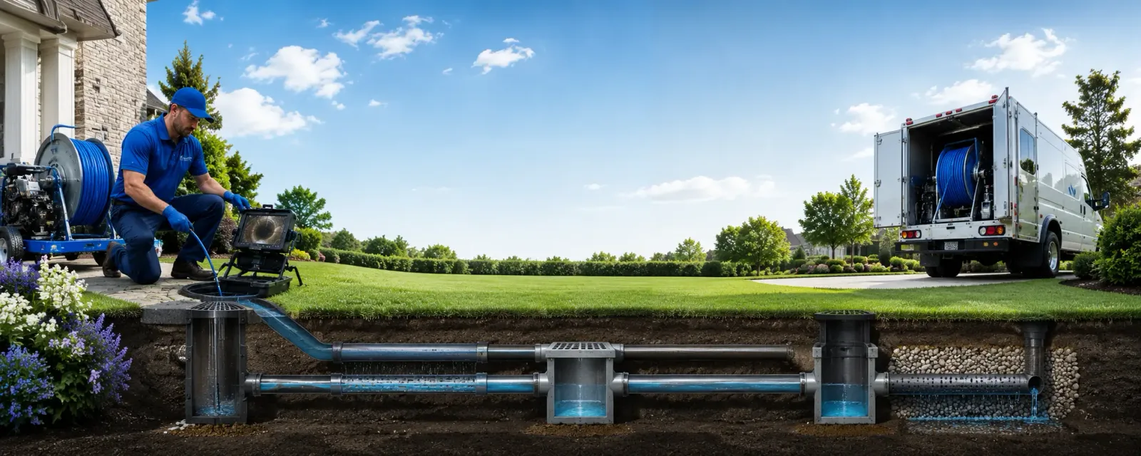 Outdoor drain cleaning information for Plover, WI